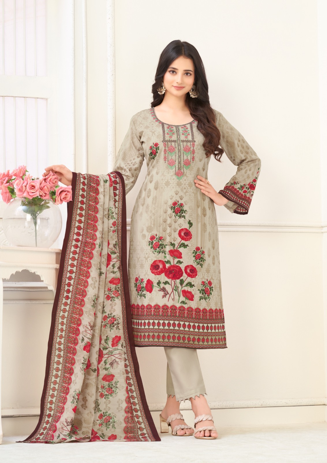 Al Karam Nairah Designer Karachi Cotton Dress Collection