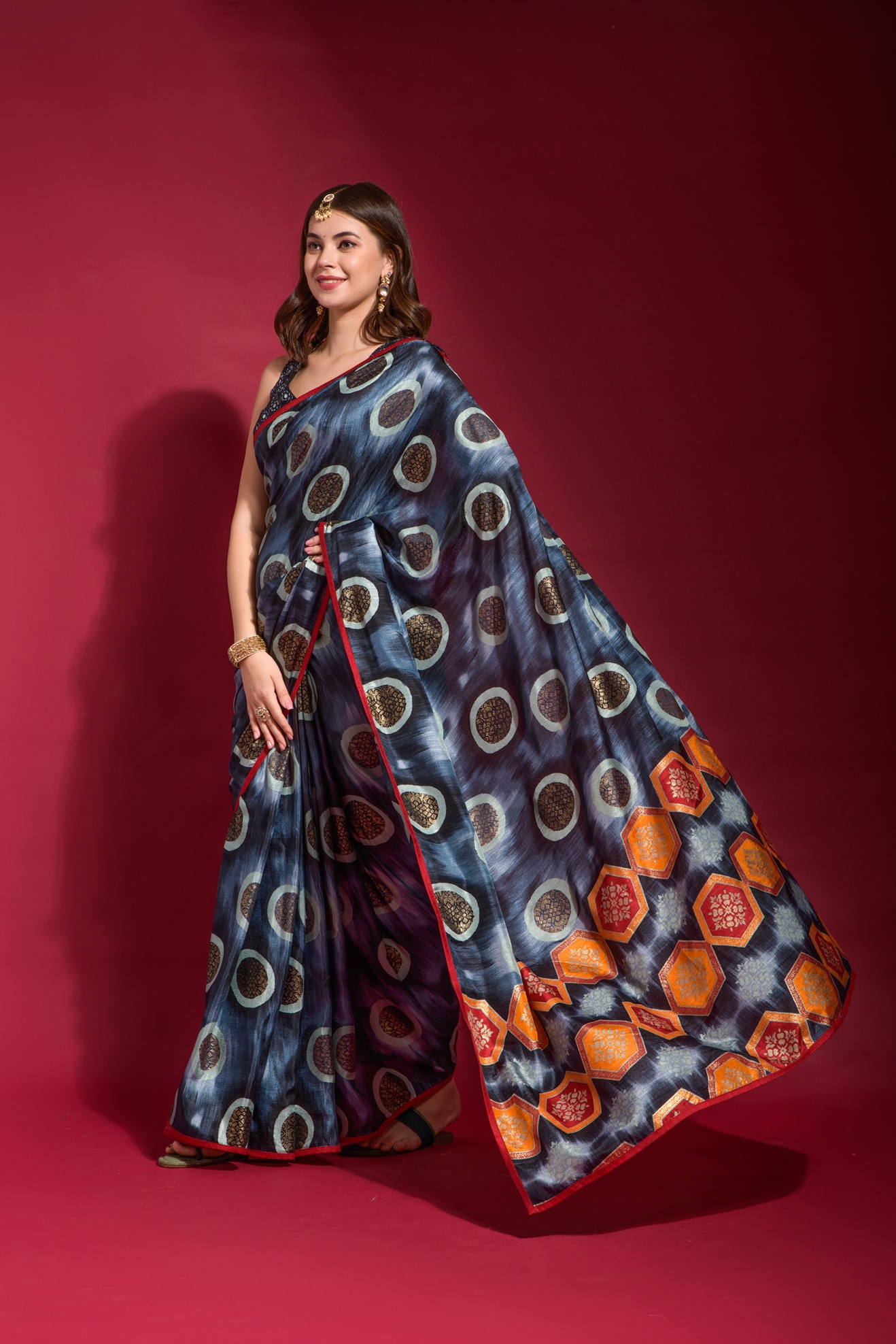 Sc Adveti Designer Printed Art Silk Saree Collection