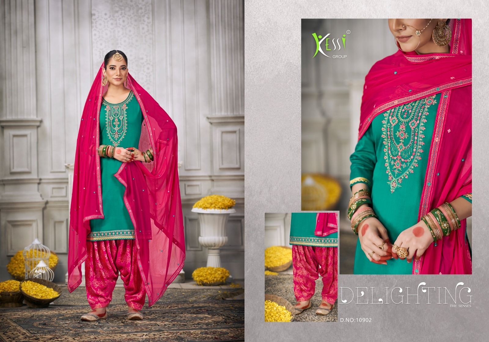 silk punjabi dress material Buy Embroidered Taffeta Silk Punjabi Suit in Grey Online : KUMT221