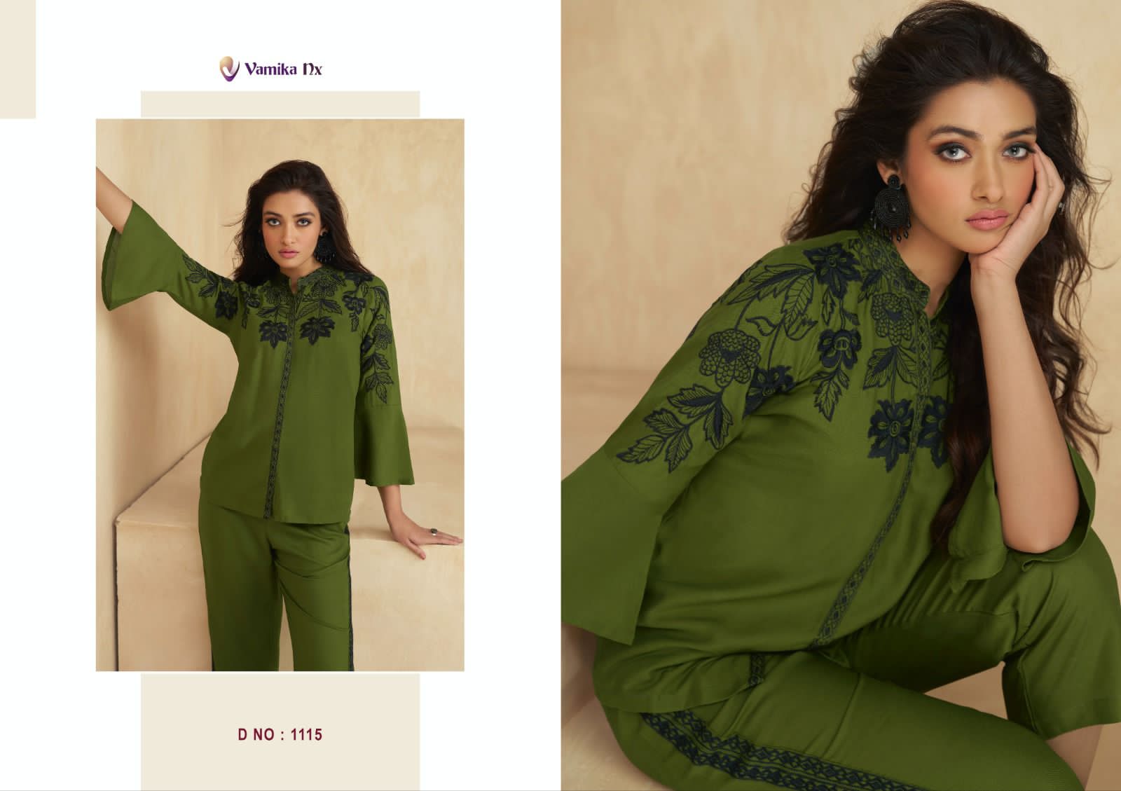 Vamika Nx Saraa Fancy Stylish Wester Top With Bottom Collection
