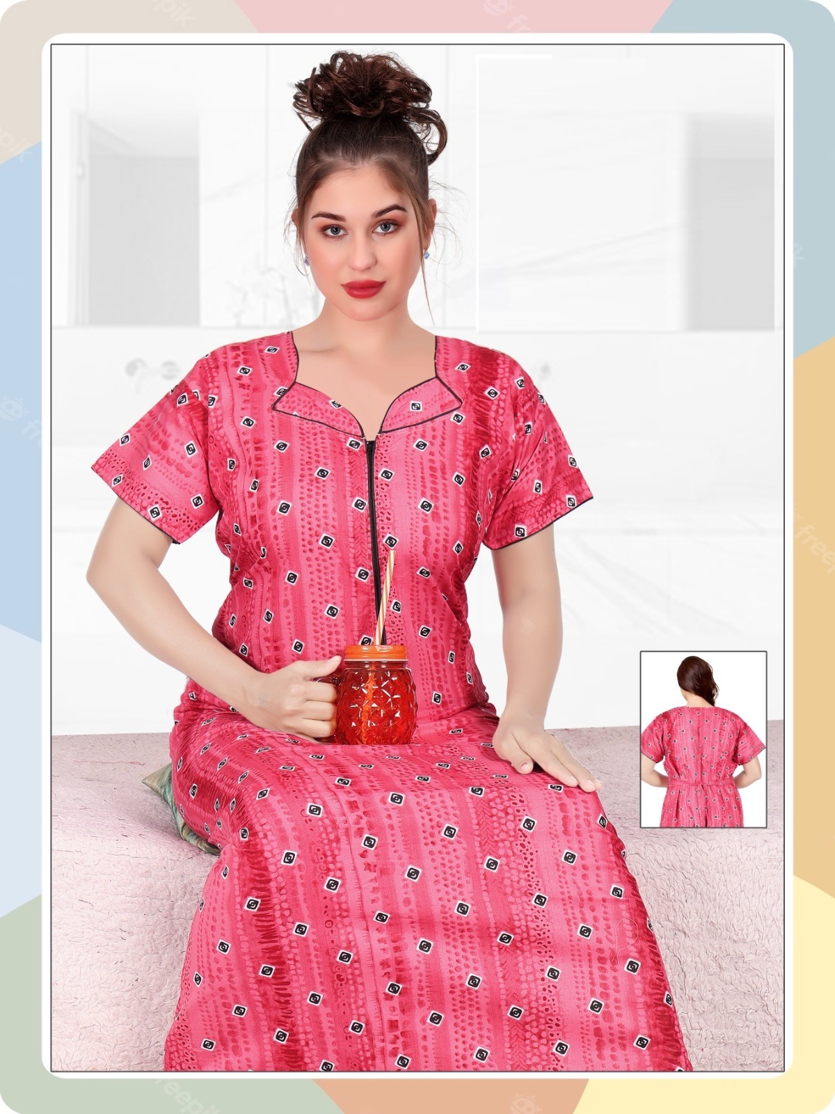 Cotton Nighty 135 Printed Wear Cotton Nighty Collection