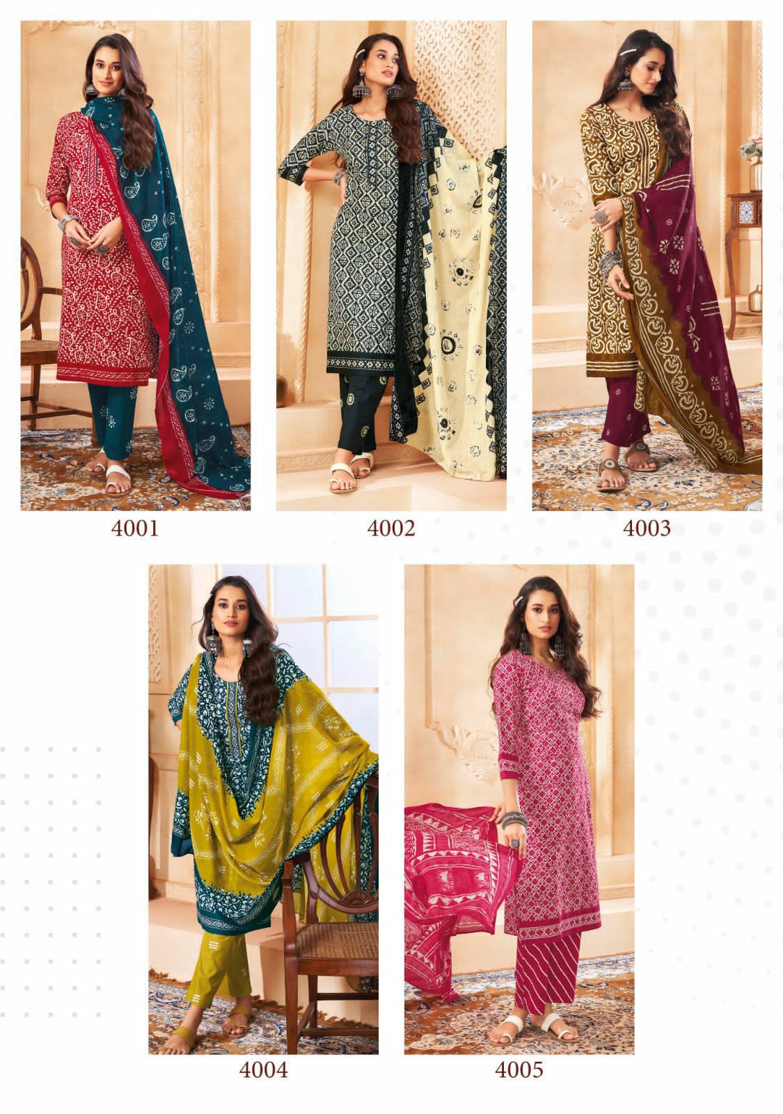 Suryajyoti Pehnava Vol 4 Batik Print Cotton Dress Material Collection