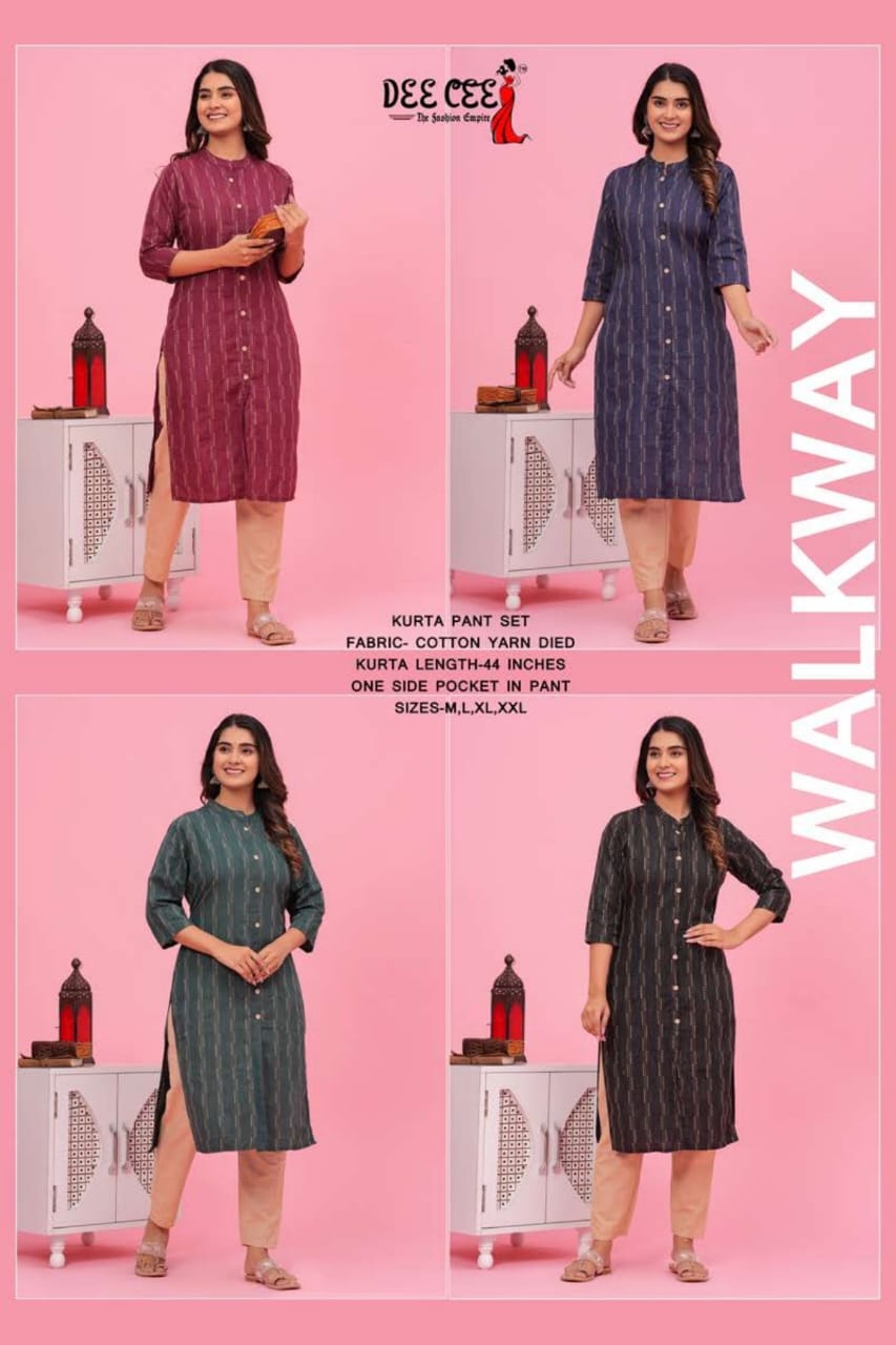 Deecee Walkway Daily Wear Kurti With Bottom Collection