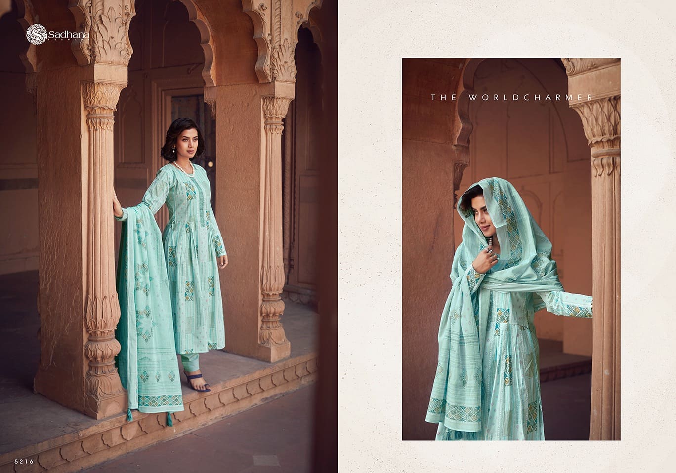 white christmas dresses Warli Printed Silk Cotton Salwar Material with Potli Buttons – Neidhal main image 0
