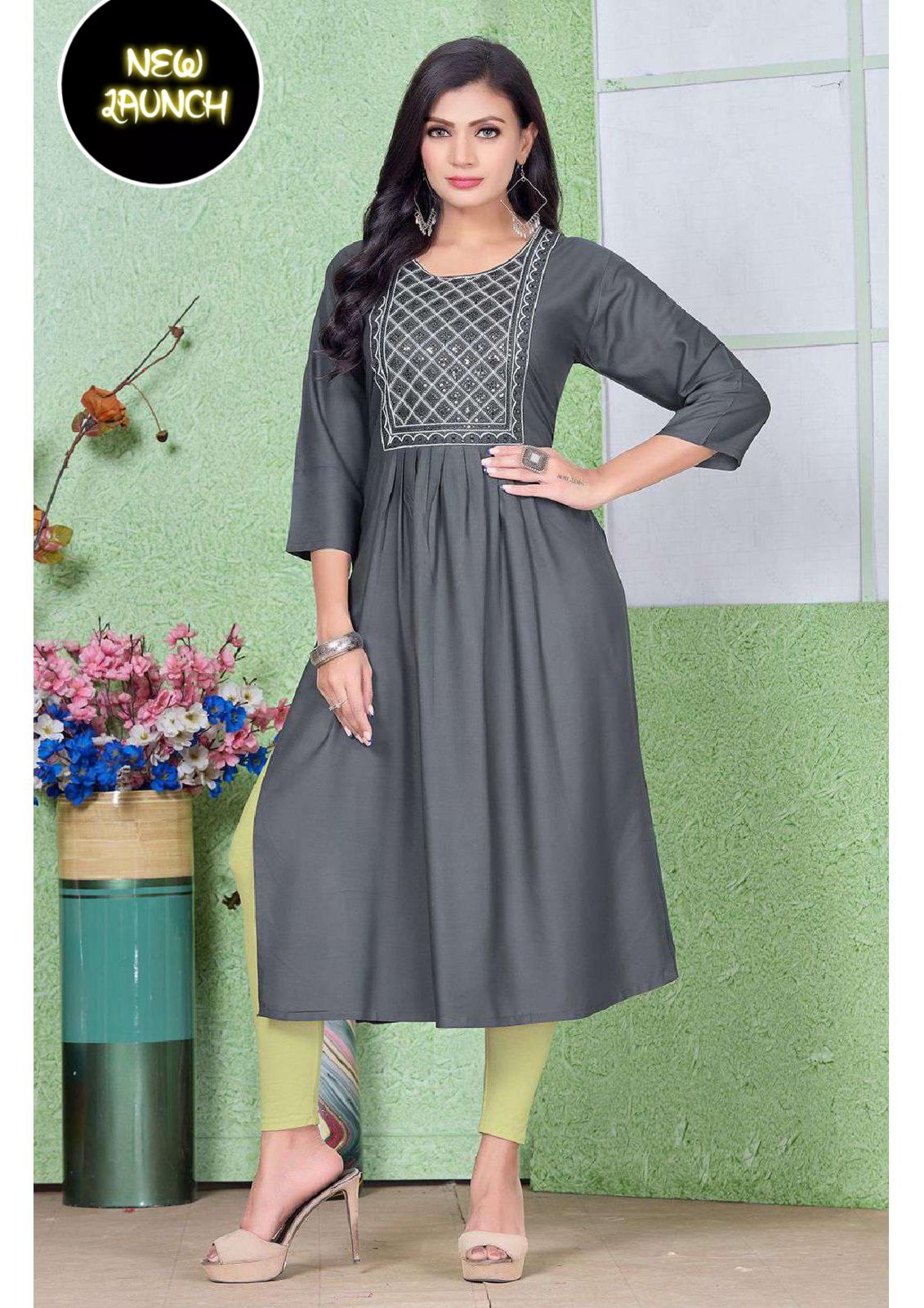 Stitched 3/4th Sleeve Cotton Straight Side Cut Kurti, Size : M, L, Xl, Xxl,  Age Group : Adults at Rs 400 / Piece in Lucknow