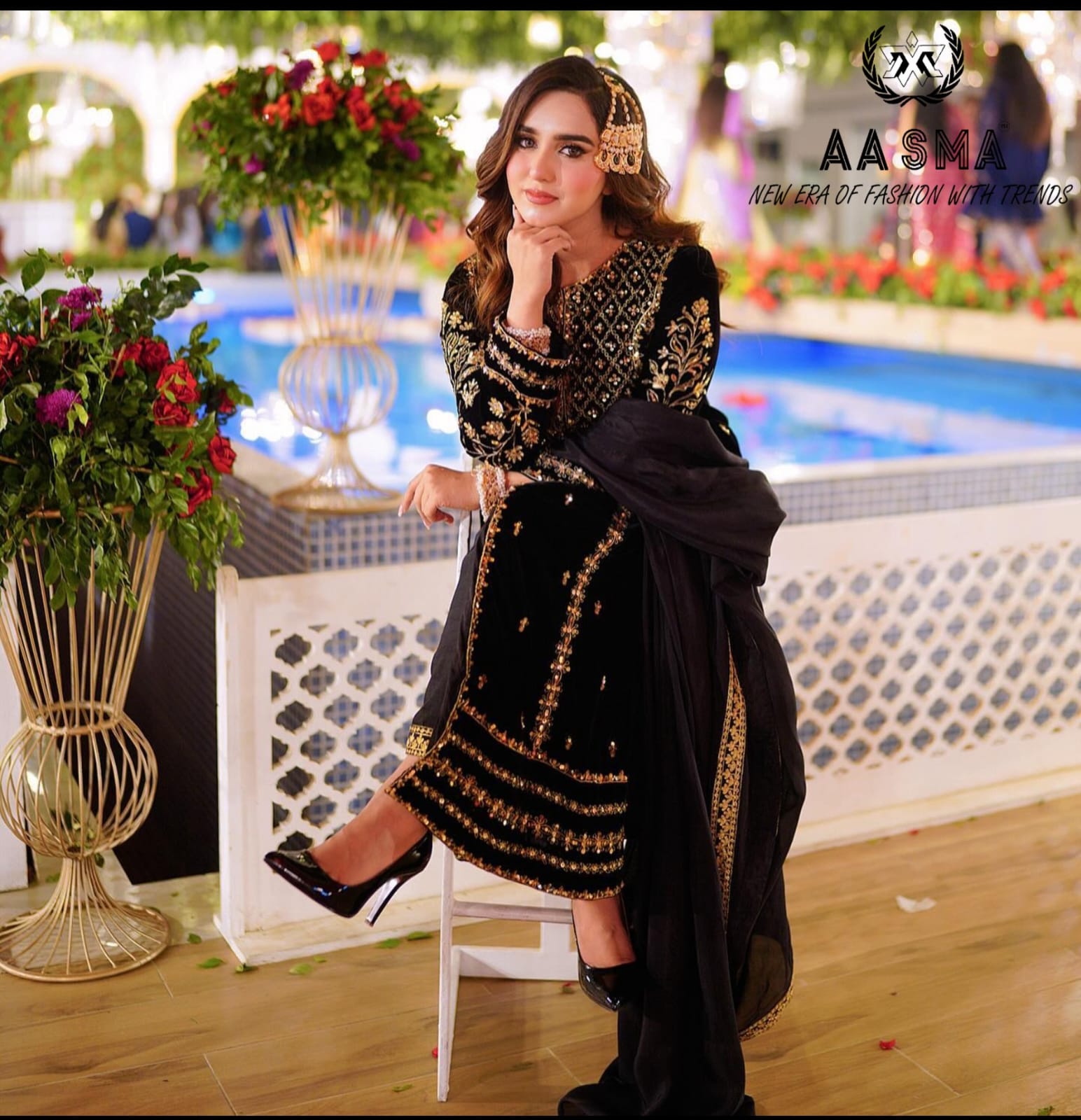 Aasma 204 Designer Pakistani Salwar Suits Collection