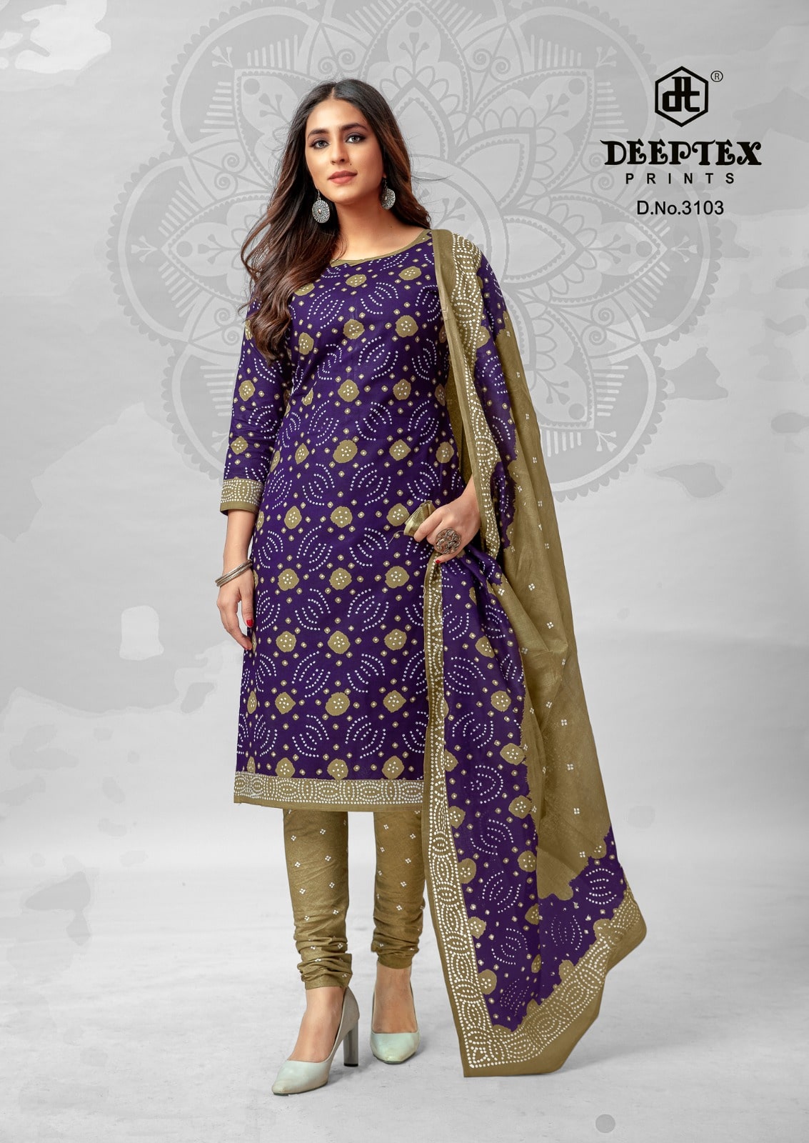 white christmas dresses Hand Tied Bandhani Pure Soft Cotton Unstitched Salwar Suit Fabric