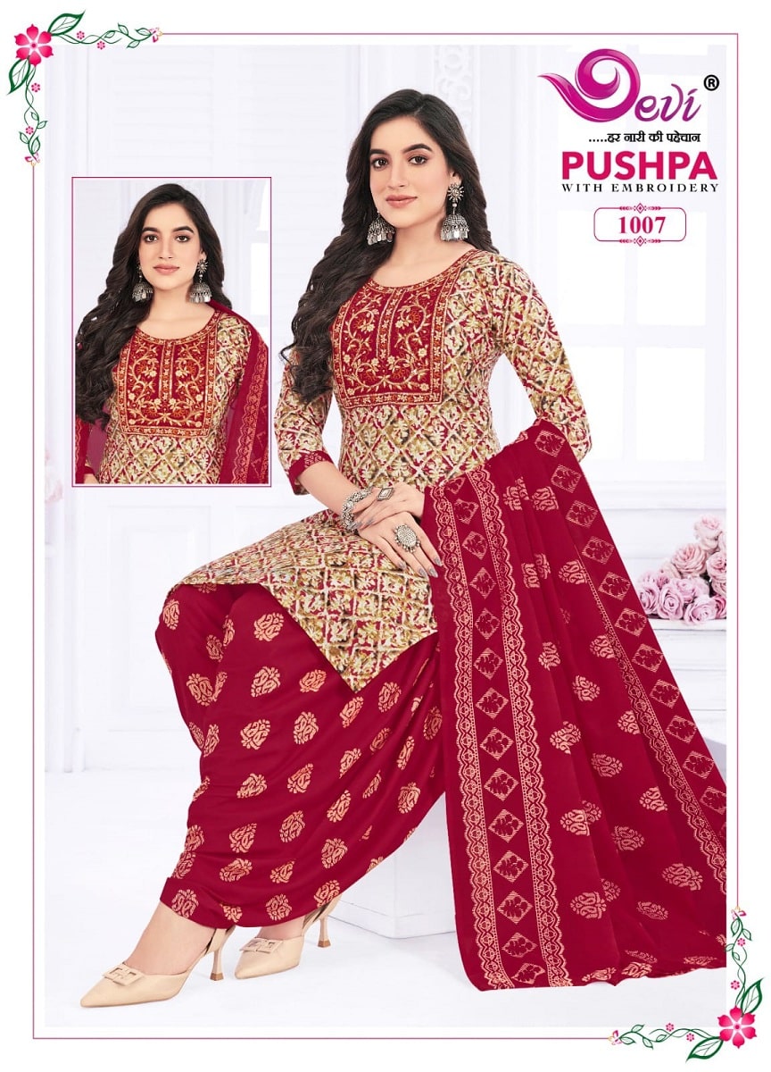 Devi Pushpa Vol 1 Cottton Readymade Dress Collection