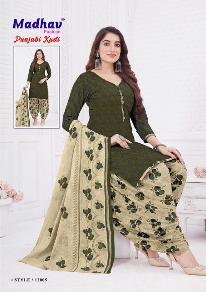 Madhav Punjabi Kudi Vol 12 Pure Cotton Printed Dress Material Online