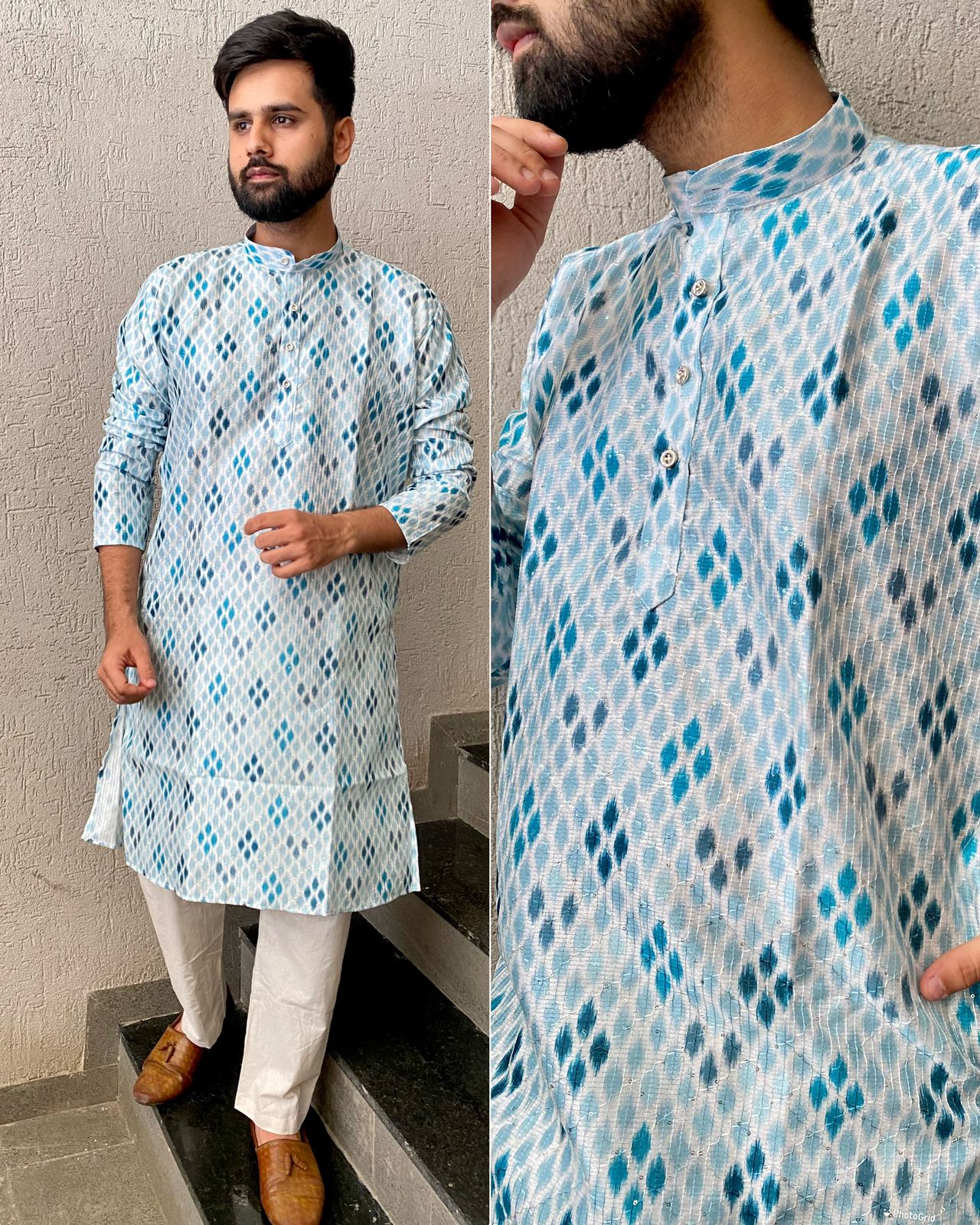 Manyavar 103 Printed Party Wear Kurta Mens Collection