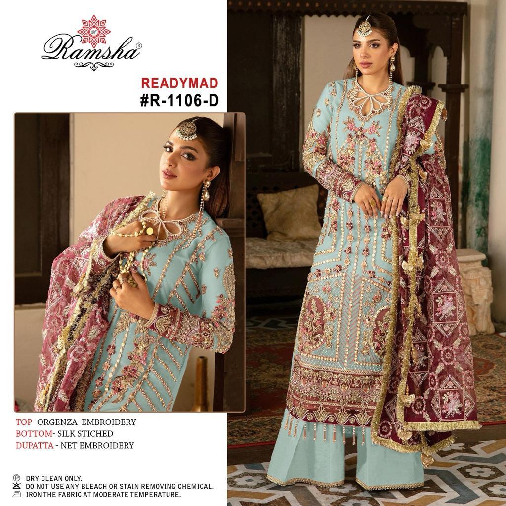 Ramsha R 1106 Readymade Pakistani Suits Collection