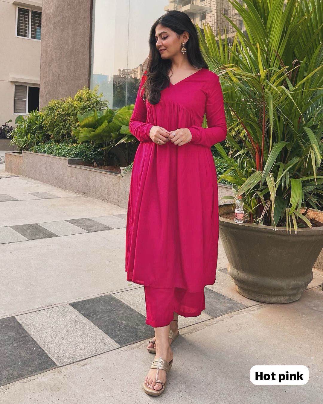 white christmas dresses Naira Cut Modern dress main image 1