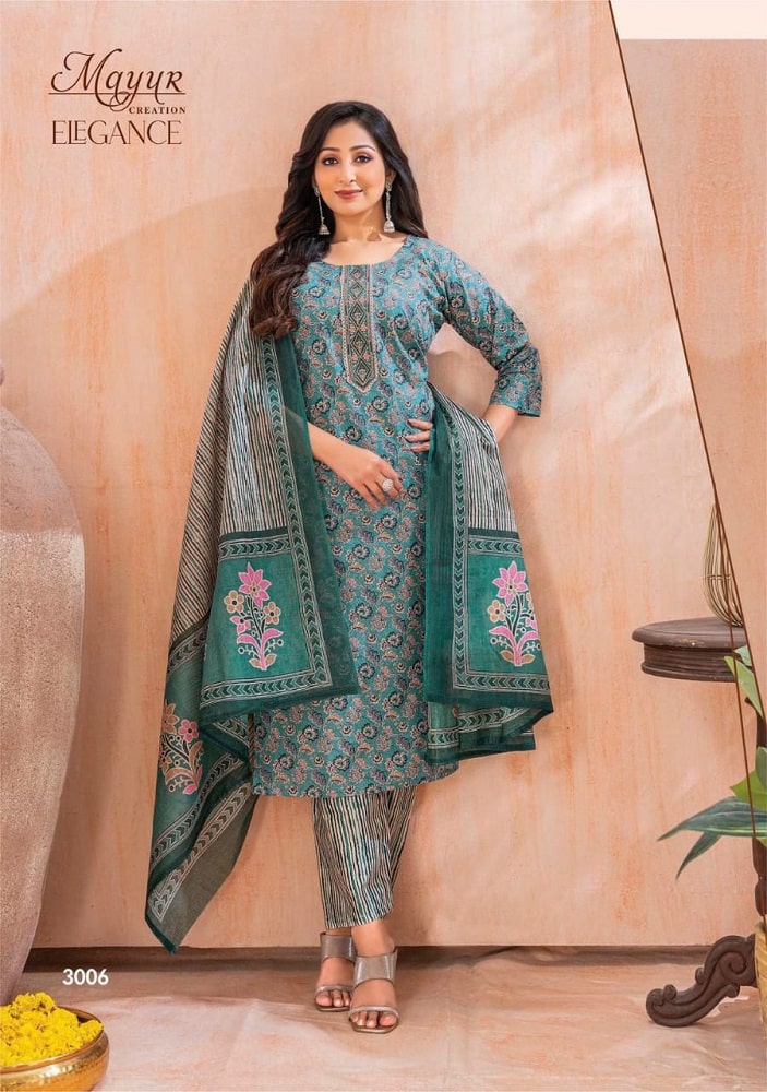 Buy Cotton Readymade Churidar Salwar Suit Online