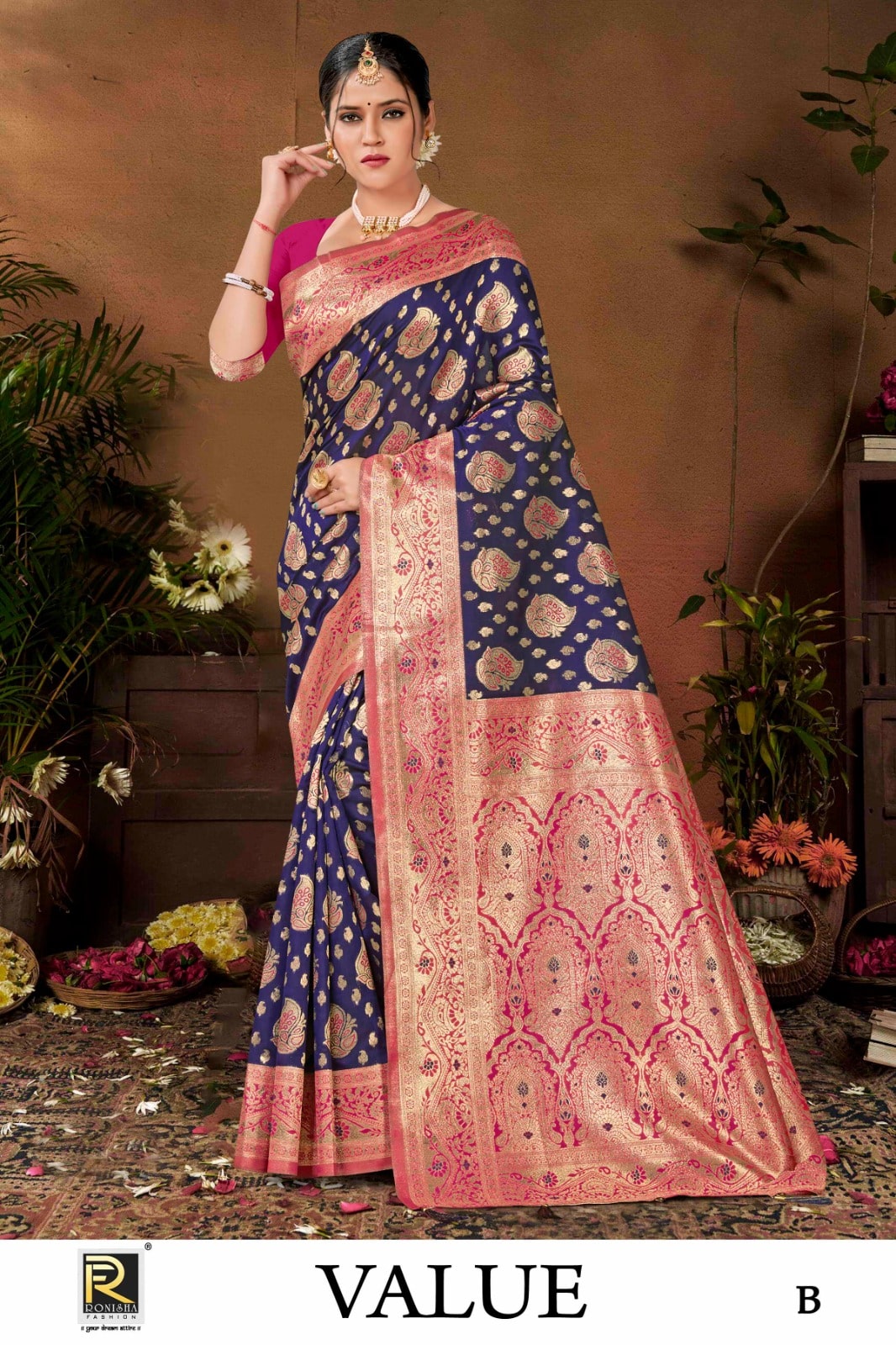 Ronisha Value Banarasi Silk Saree Collection