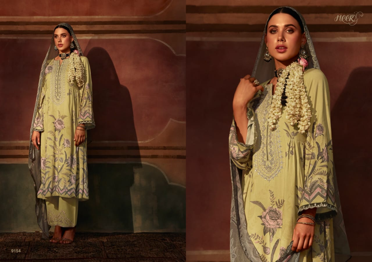 Kimora Heer Zulfa Maslin Printed Salwar Suits Collection