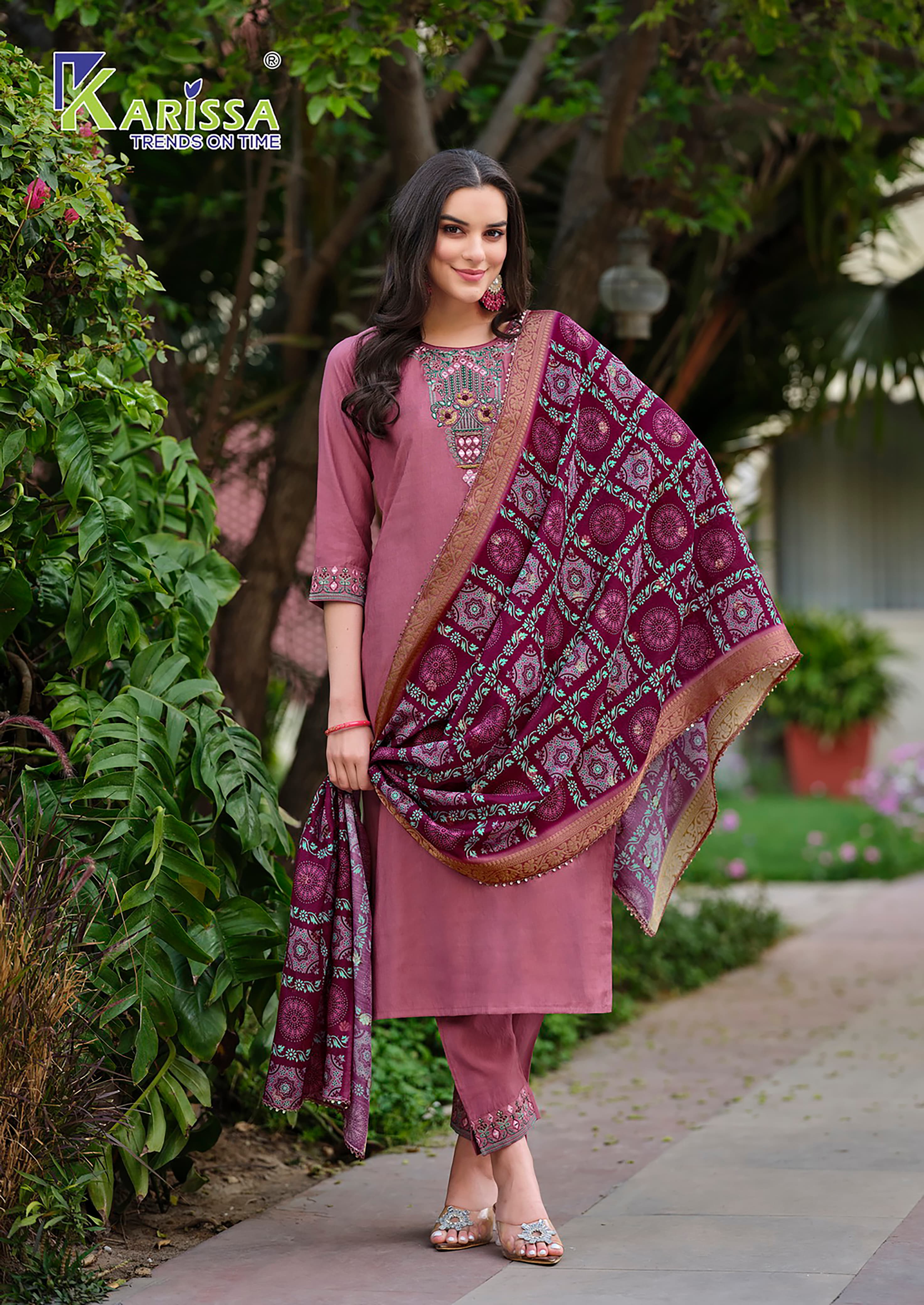 Karissa Nora Vol 2 Designer Kurti Bottom With Dupatta Collection