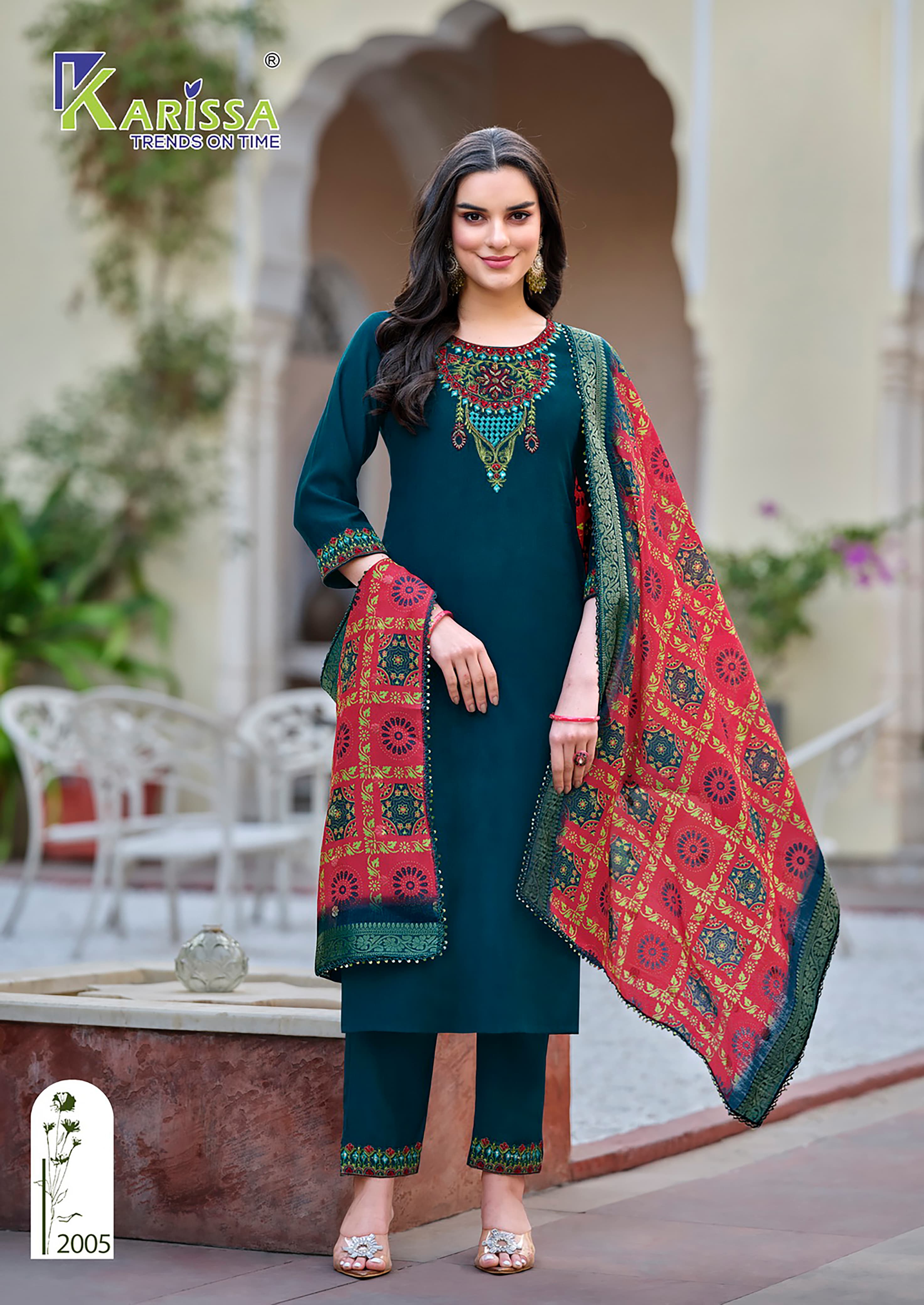 Karissa Nora Vol 2 Designer Kurti Bottom With Dupatta Collection