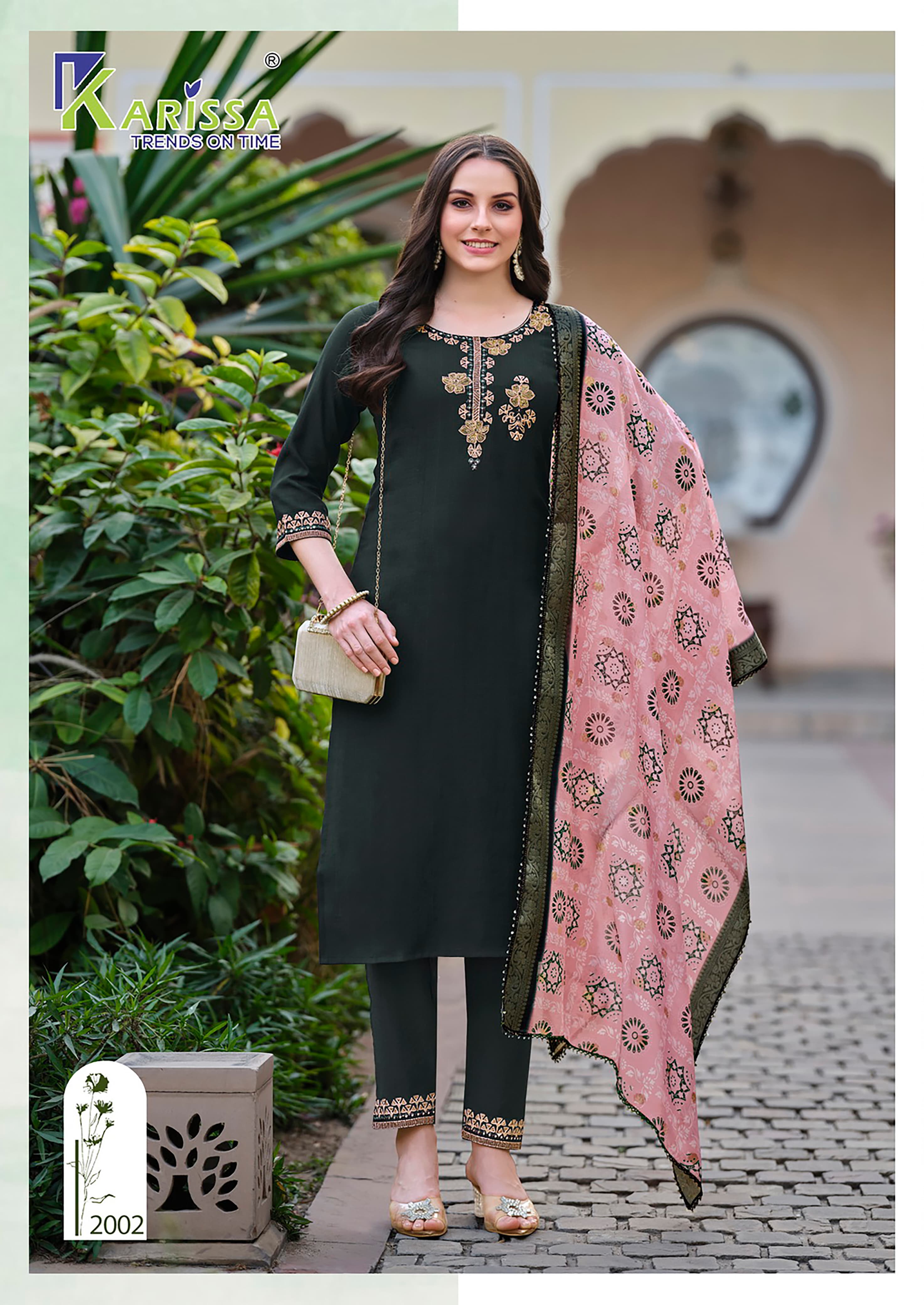 Karissa Nora Vol 2 Designer Kurti Bottom With Dupatta Collection