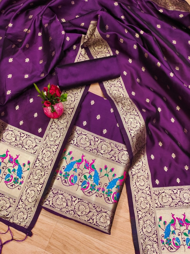 banarasi silk dress material price Khaddi Georgette Banarasi Dress Material