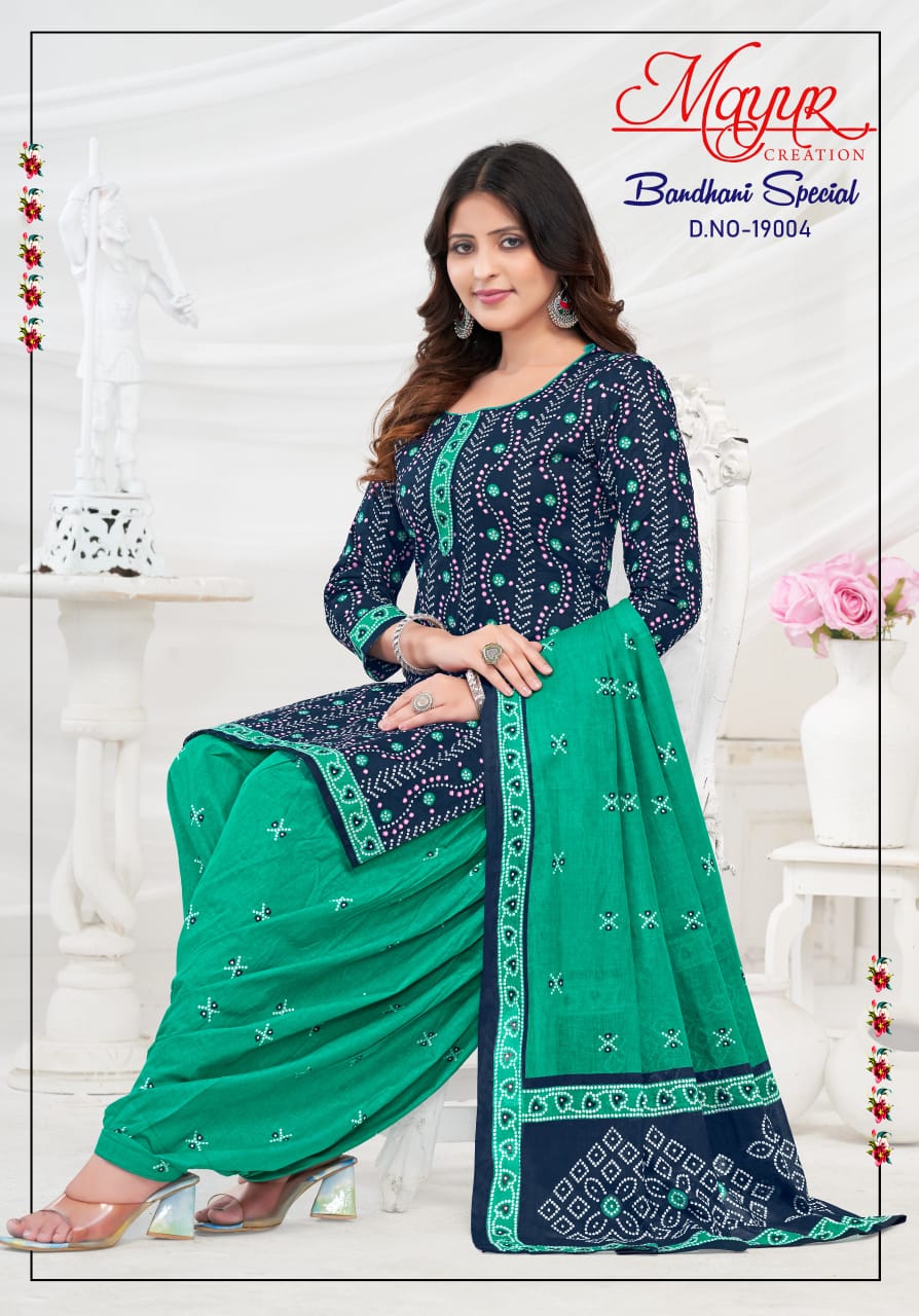 Mayur Bandhani Special Vol 19 Soft Cotton Dress Material Collection