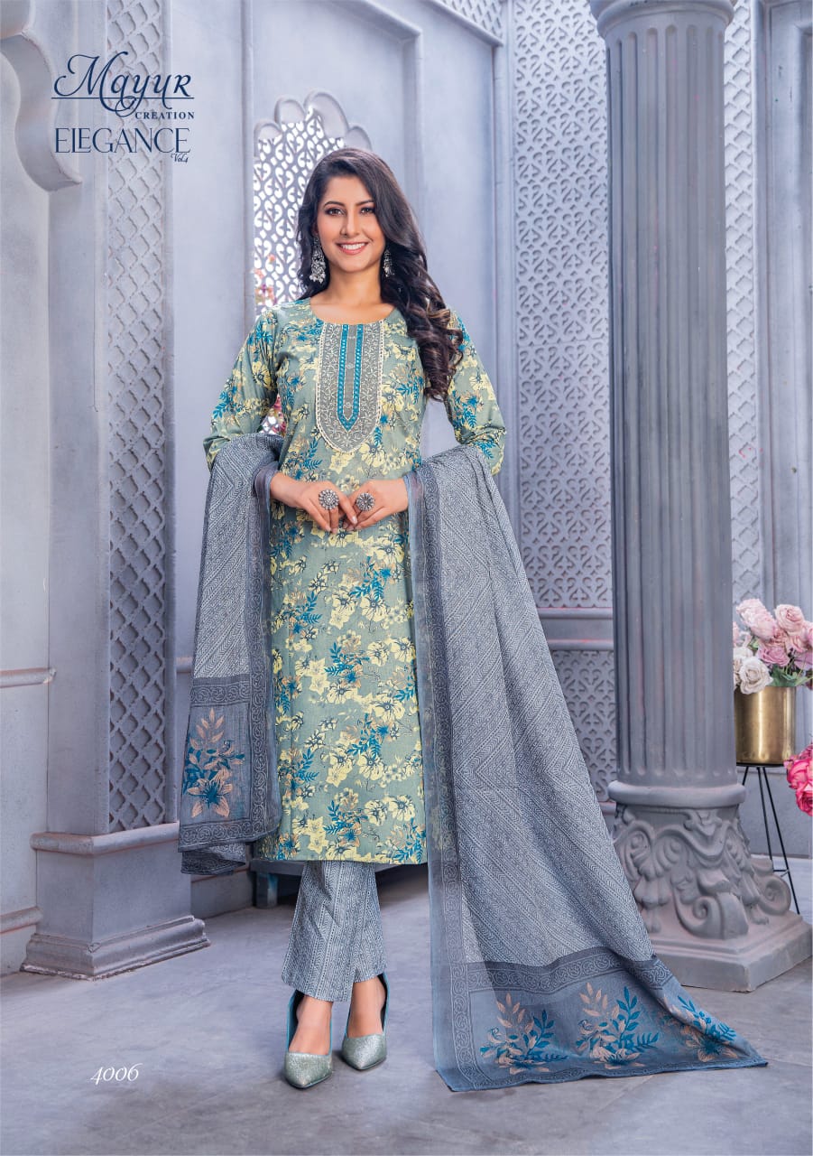 Mayur Elegance Vol 4 Cotton Printed Readymade Dress Collection
