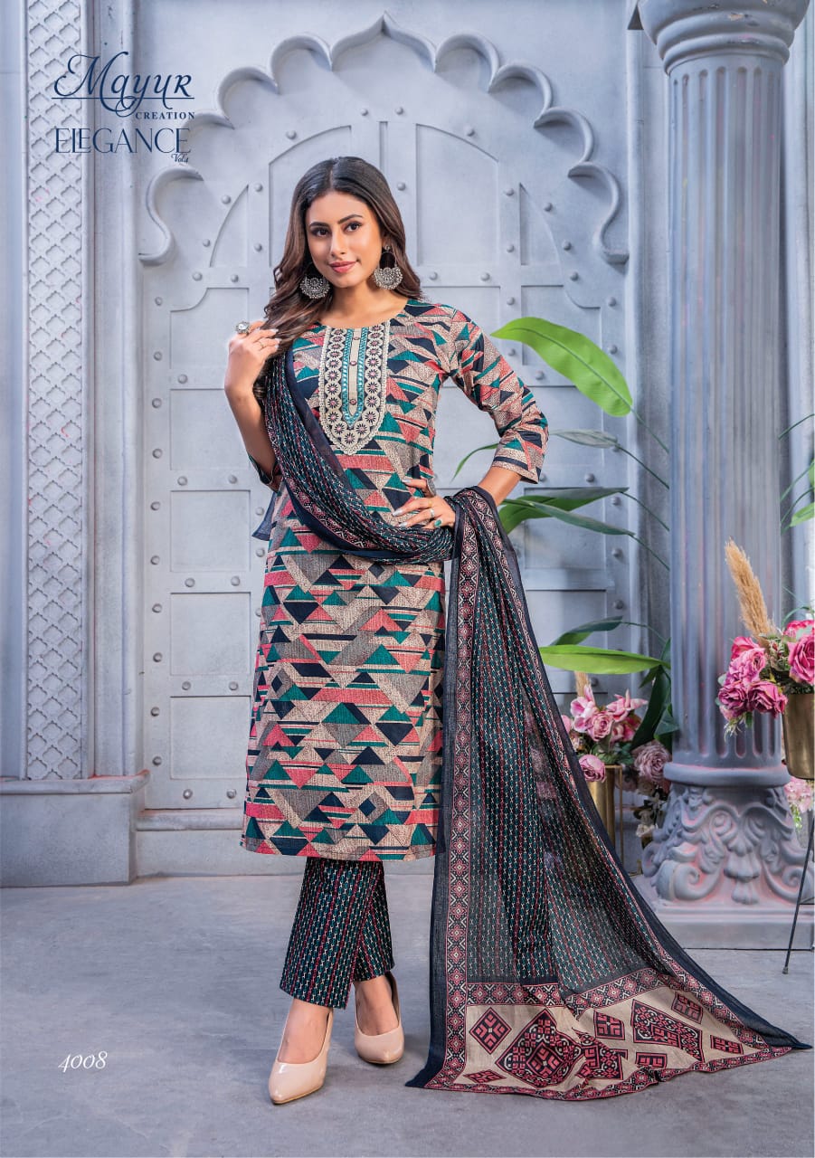 Mayur Elegance Vol 4 Cotton Printed Readymade Dress Collection