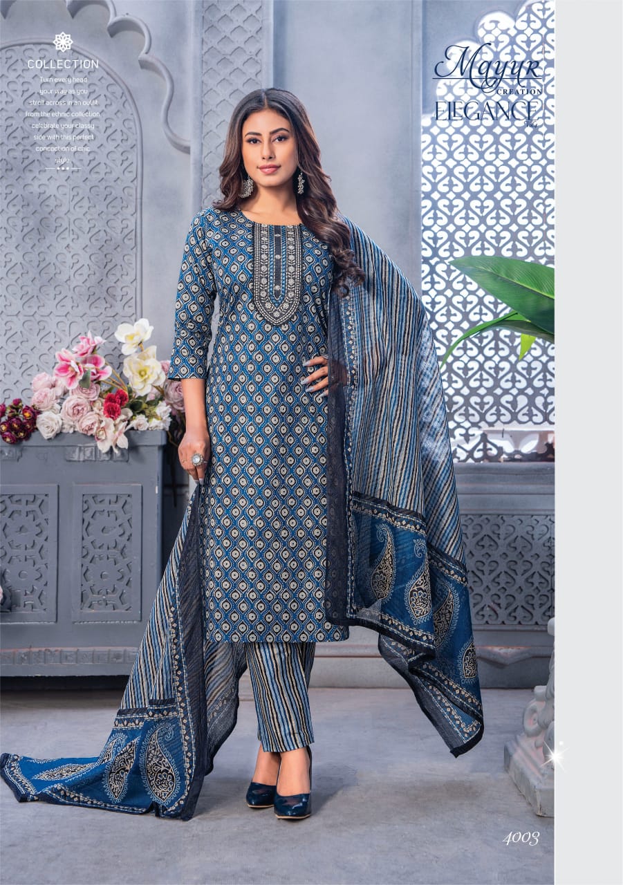 Mayur Elegance Vol 4 Cotton Printed Readymade Dress Collection