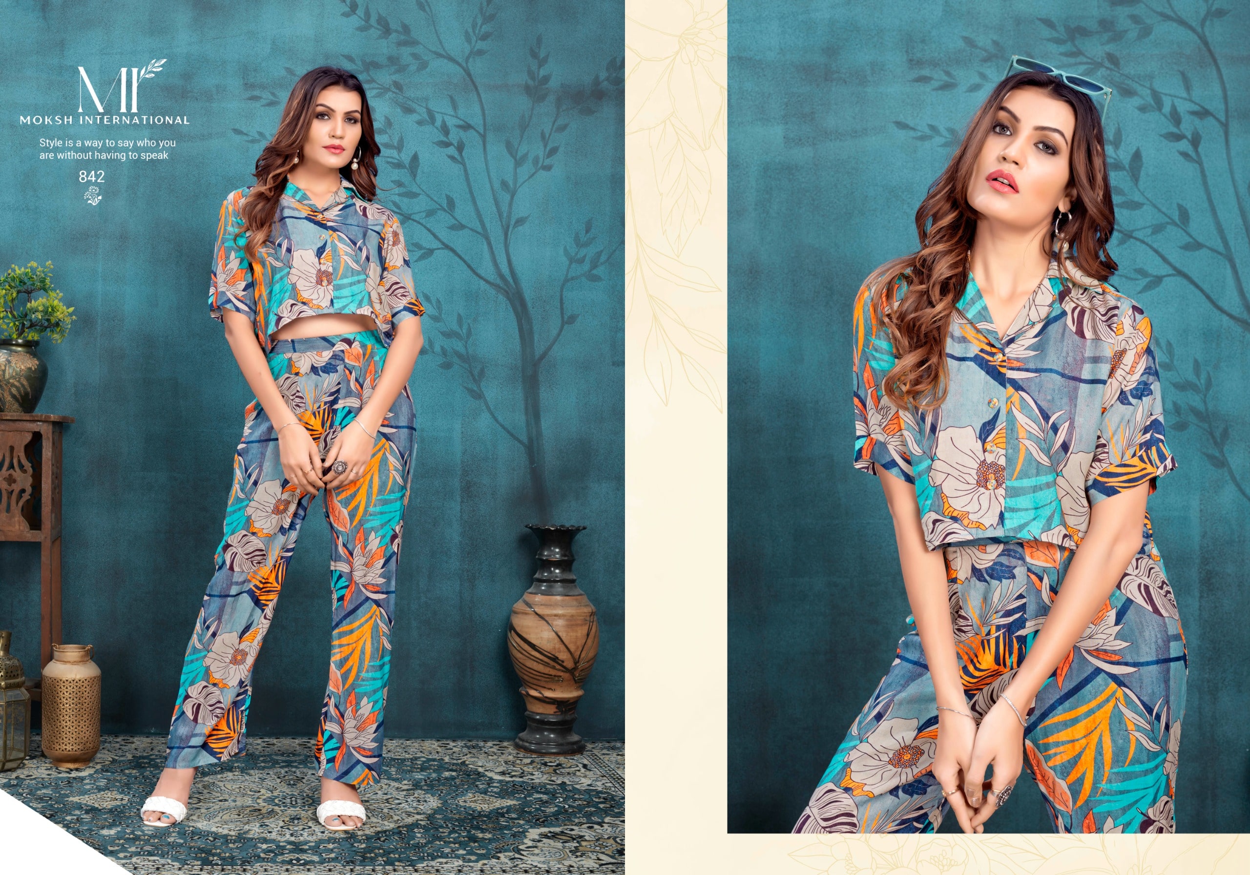 Moksh Rihana Vol 1 Premium Viscose Stylish Co Ord Set
