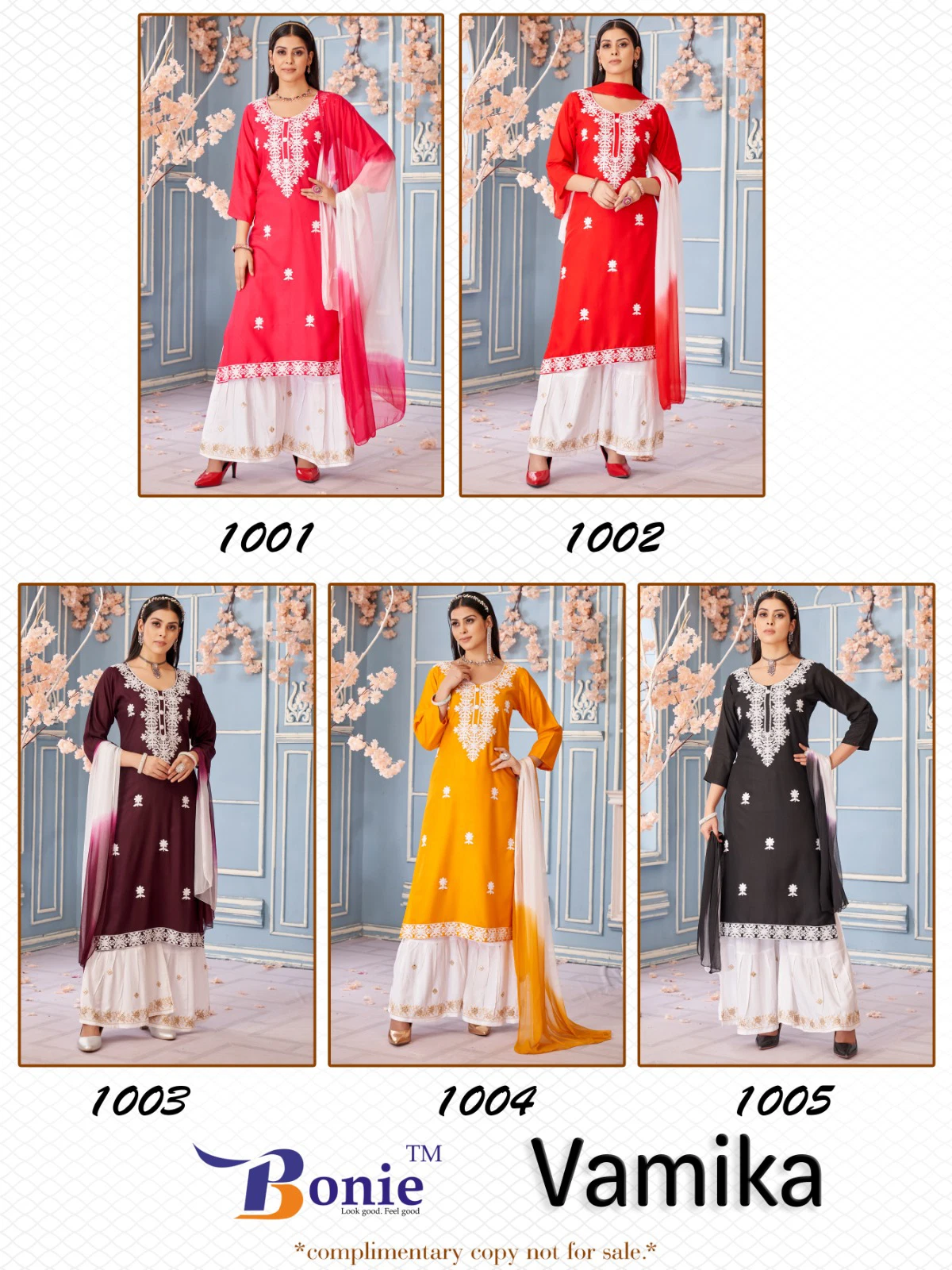 Bonie Vamika Vol 1 Designer Kurti Bottom With Dupatta