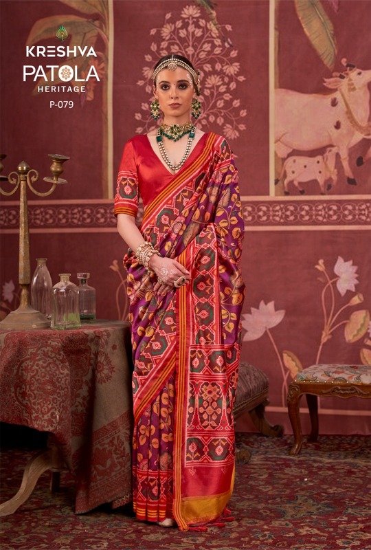 Kreshva Patola Heritage Silk Traditional Wear Saree Collection
