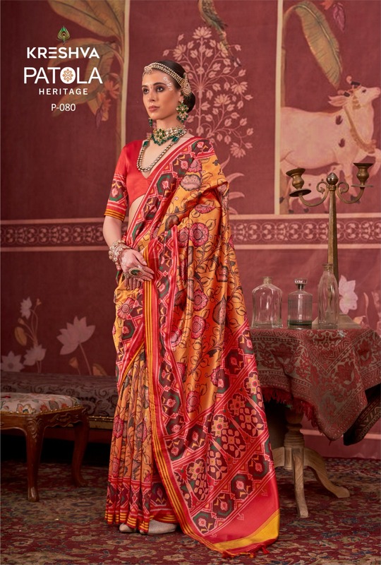 Kreshva Patola Heritage Silk Traditional Wear Saree Collection