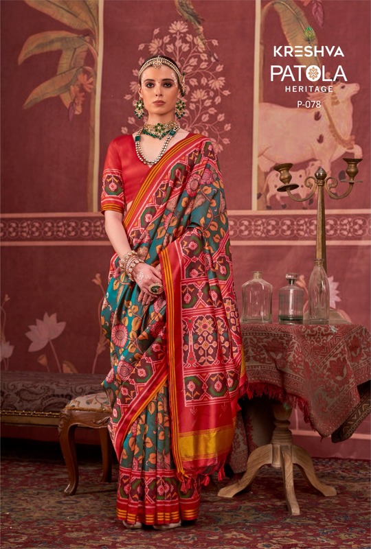 Kreshva Patola Heritage Silk Traditional Wear Saree Collection
