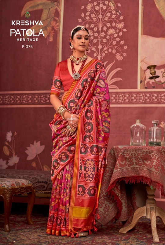 Kreshva Patola Heritage Silk Traditional Wear Saree Collection