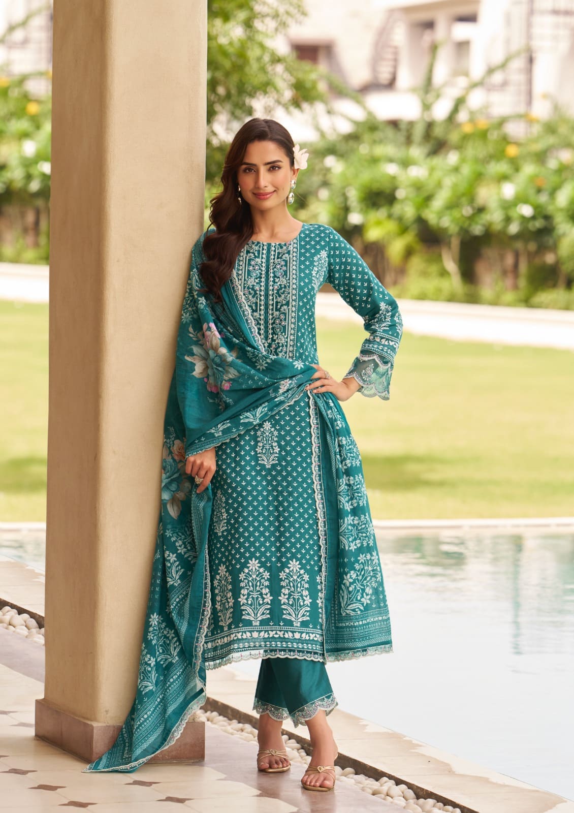 Hermitage Sylhet Viscose Designer Dress Material Collection