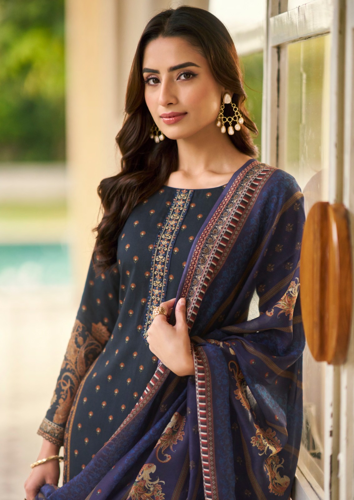 Hermitage Paisely Vol 2 Finest Printed Lawn Cotton Dress Material