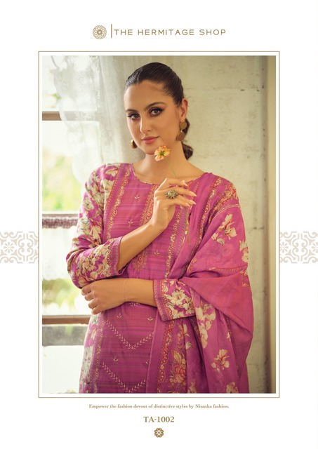 Hermitage Takth Embroidered Dress Material Collection