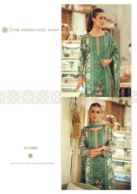 Hermitage Takth Embroidered Dress Material Collection