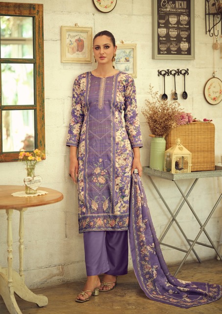 Hermitage Takth Embroidered Dress Material Collection