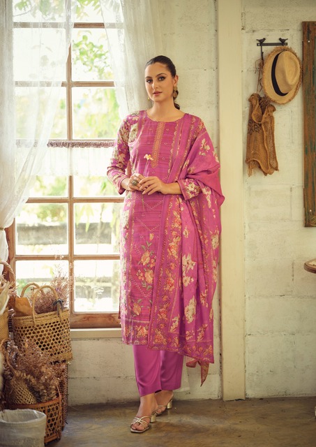 Hermitage Takth Embroidered Dress Material Collection