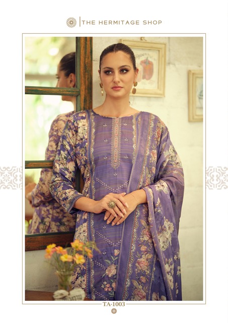 Hermitage Takth Embroidered Dress Material Collection