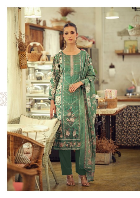 Hermitage Takth Embroidered Dress Material Collection