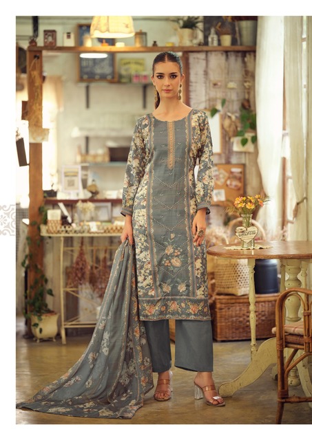 Hermitage Takth Embroidered Dress Material Collection