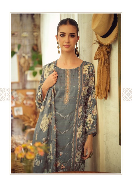 Hermitage Takth Embroidered Dress Material Collection