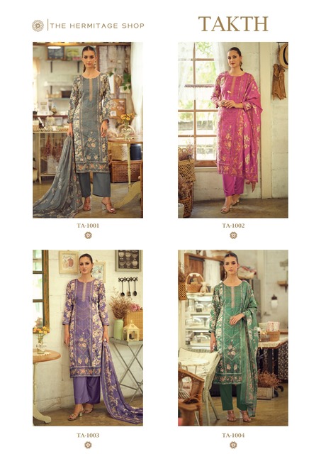 Hermitage Takth Embroidered Dress Material Collection