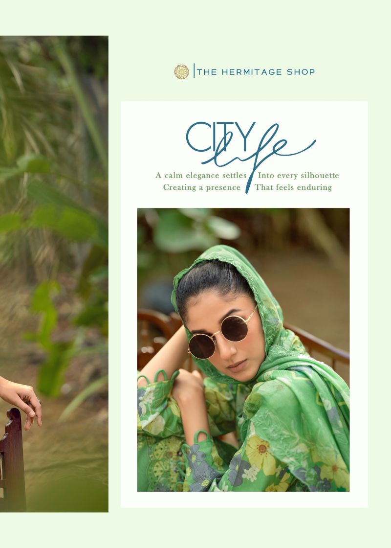 Hermitage Iznik Vol 2 Lawn Cotton Designer Dress Material