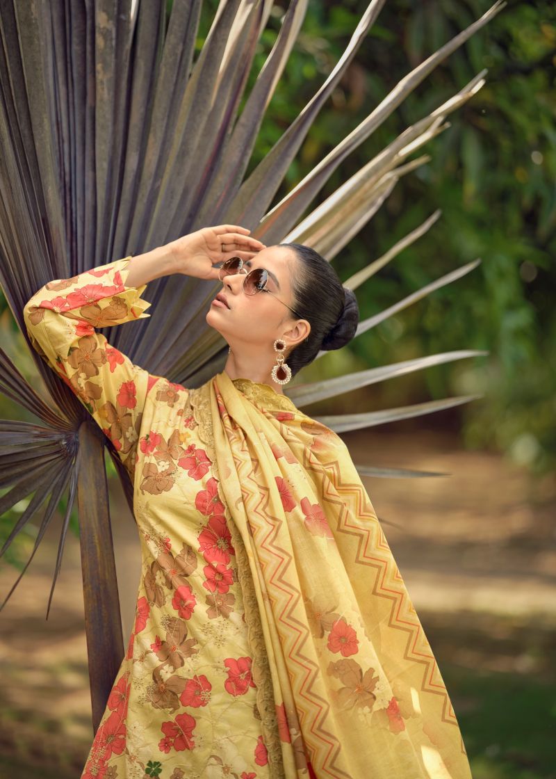 Hermitage Iznik Vol 2 Lawn Cotton Designer Dress Material