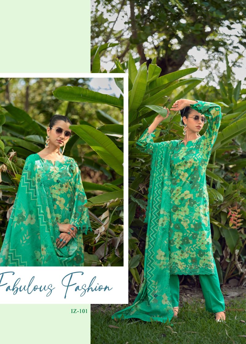 Hermitage Iznik Vol 2 Lawn Cotton Designer Dress Material