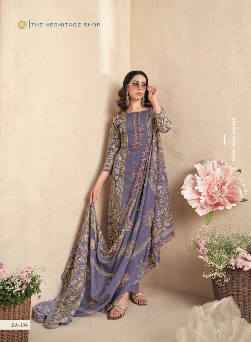 Hermitage Zaira Vol 2 Giza Pk Designer Dress Material Collection