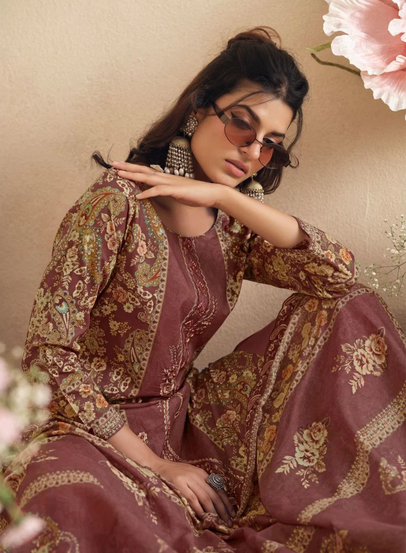 Hermitage Zaira Vol 2 Giza Pk Designer Dress Material Collection