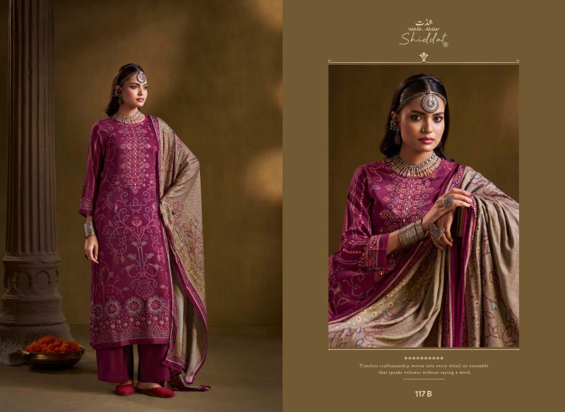 Shiddat Calista 117 Viscose Pashmina Designer Salwar Kameez
